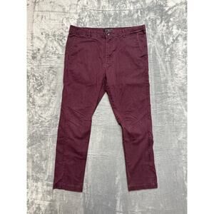 Matchstick Chino Pants‎ Men's Size 36x30 Red